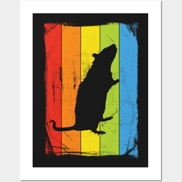 Rainbow Rat Wall Art by fizzyllama